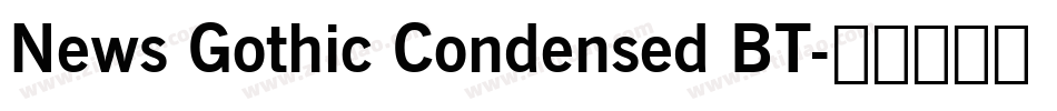 News Gothic Condensed BT字体转换
